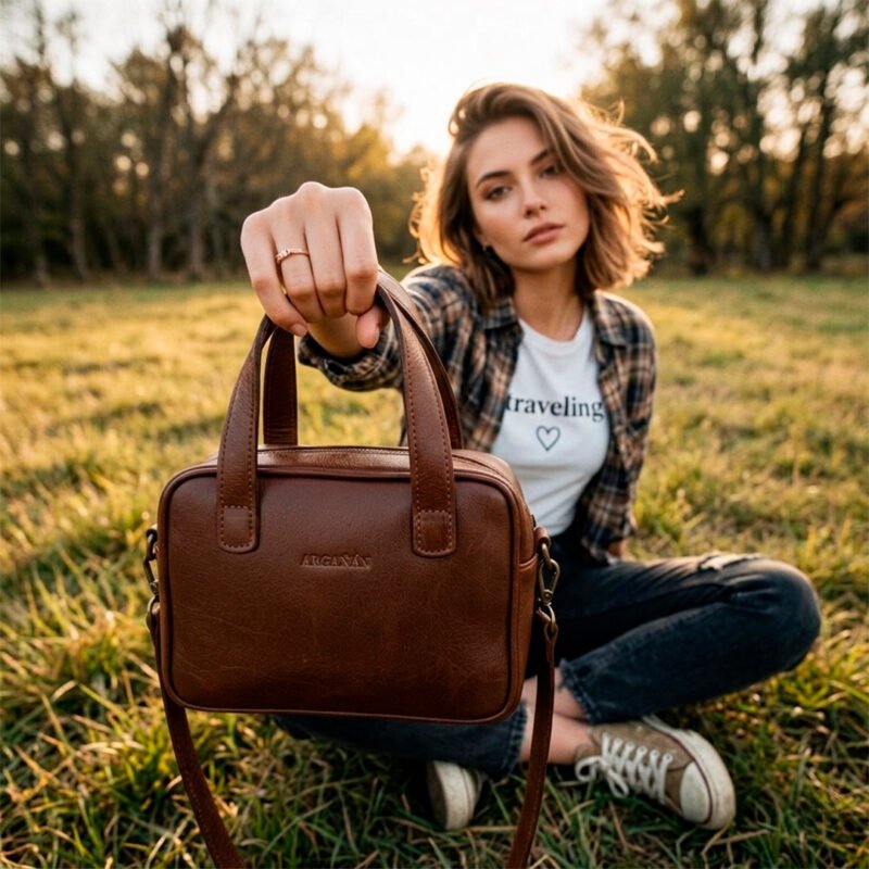 Cartera Asturias - Caoba