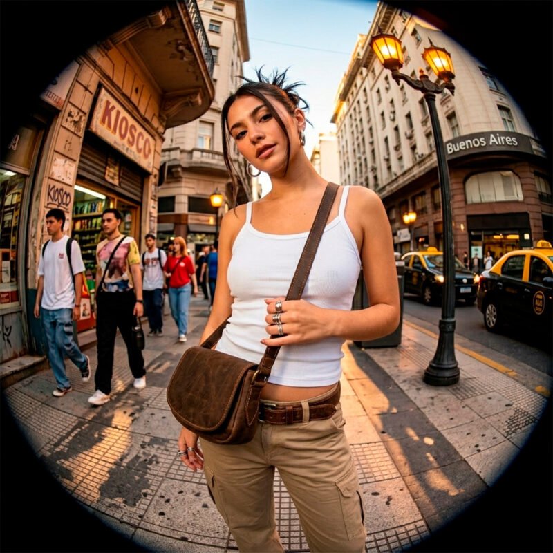 Bandolera Mini Sevilla - Habano Engrasado