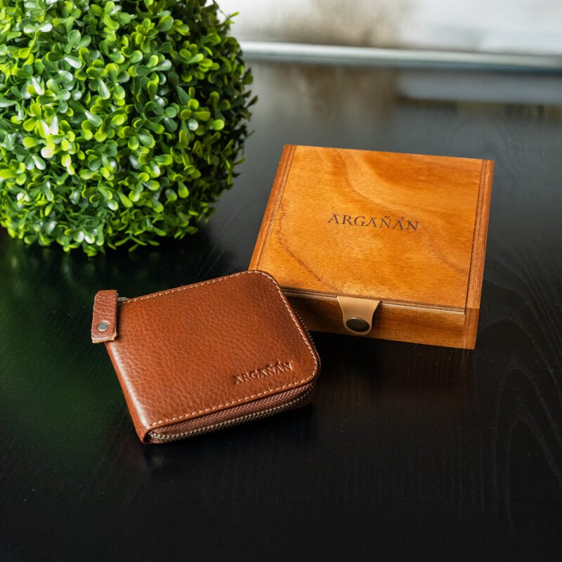 Billetera Bariloche con cierre - Habano