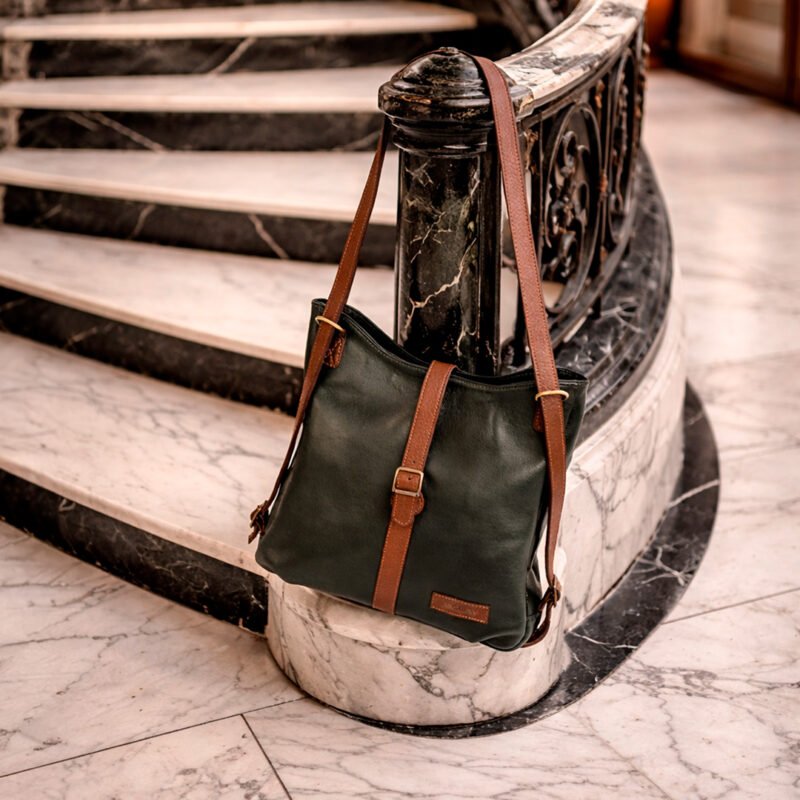 Cartera Tenerife - Negro y Almendra