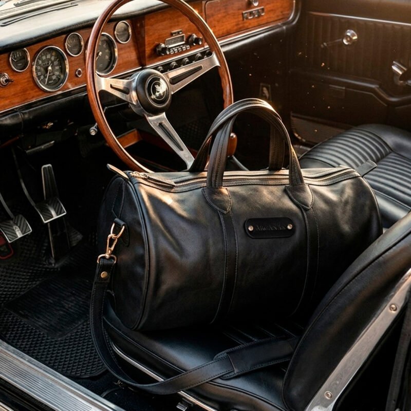 Bolso Volterra (Negro / Negro y Camel)