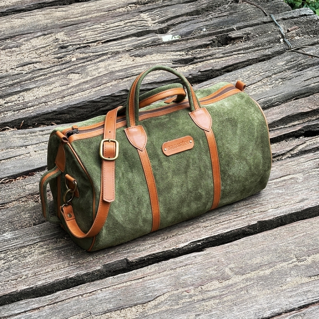 Bolso Toscana (Verde Oliva y Suela)